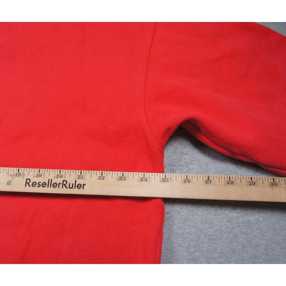 Vintage Guess Sweatshirt Mens XL Red Crewneck Pullover USA Flag 90s Y2K Adult